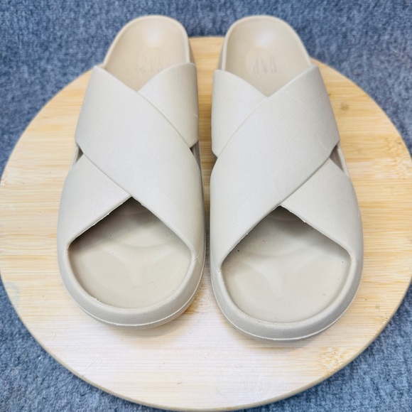 GAP Criss-Cross Pillow Pool Slides Men’s Sz 10 - Picture 1 of 9